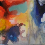 Wilderness in Paint #35 21 x 30 cm Acrylic, ink, oil on paper. 2015